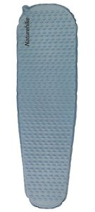 Самонадувающийся коврик сверхлегкий одноместный овальный Naturehike CNK2300DZ013, 35 мм, голубой