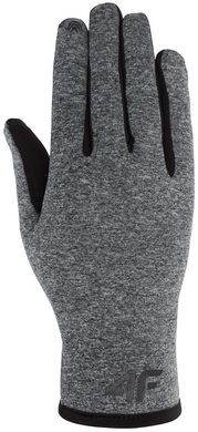Рукавички 4F легкі колір: чорний сірий touch на пальцях