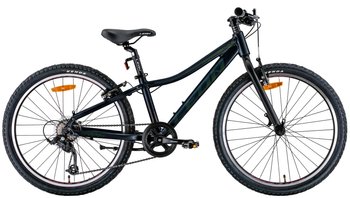 Велосипед 24" Leon JUNIOR Vbr 2022 (чорний з хакі)