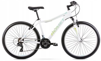 Велосипед Romet 2024 Jolene 6.0 бело-сине-зеленый 15 S
