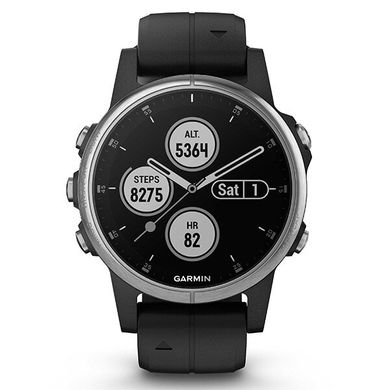 Смарт часы Garmin fenix 5S Plus,Glass,Wht w/Sea Foam Bnd,Навигатор Garmin GPS Watch