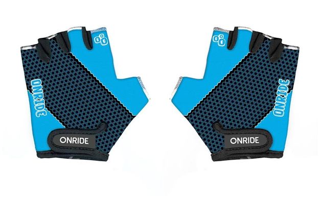 Велоперчатки Onride Gem черно-синий 9-10(р)