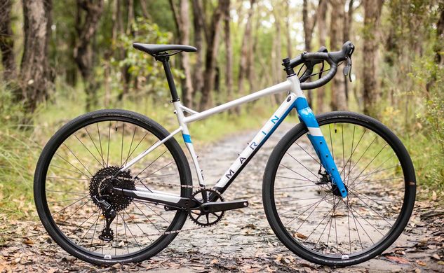 Велосипед 28" Marin GESTALT X10, рама 60см, 2022 Gloss Chrome/Blue/Black