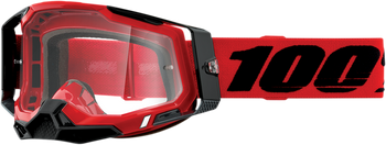 Мотоокуляри Ride 100% RACECRAFT 2 Goggle Red - Clear Lens, Clear Lens