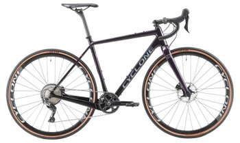 Велосипед Cyclone 700c-CGX-carbon 54cm чорний/фіол