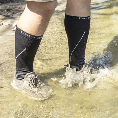 Шкарпетки водонепроникні Dexshell Compression Mudder, М, сірі