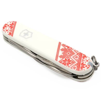 Нож складной Victorinox CLIMBER UKRAINE, Вышиванка, 1.3703.7_T0051r