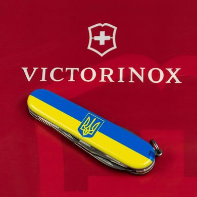Нож складной Victorinox SPARTAN UKRAINE, Герб на флаге, 1.3603.3.T3040p