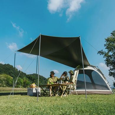 Намет тримісний автоматичний із тентом Naturehike Ango CNK2550WS010, L, коричневий