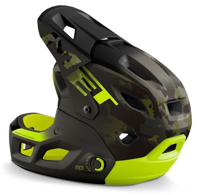 Шлем Met Parachute MCR MIPS CE Camo Lime Green/Matt Gloss 56-58 cm