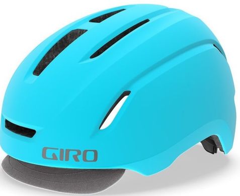 Шолом велосипедний Giro Caden LED матовий блакитний M/55-59см