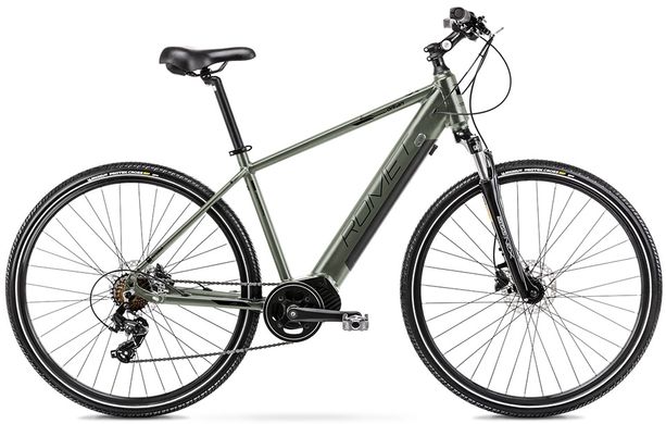 Электровелосипед Romet ORKAN M e-bike 1 Renthion 320 Wh зелено-черный 22 L