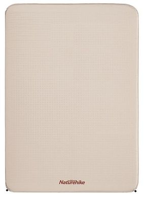 Самонадувний килимок двомісний Naturehike NH20DZ002, 30 мм, бежевий