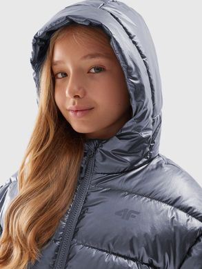 Дитяча куртка 4F срібло, для дівчинки 164(р)