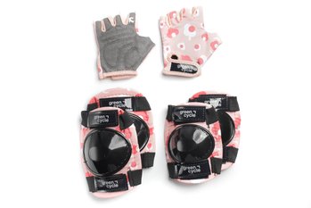 Защита Green Cycle MIA (наколенники, налокотники, перчатки), розовый