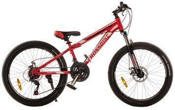 Велосипед CrossBike 24" Storm 2022 рама-12" red