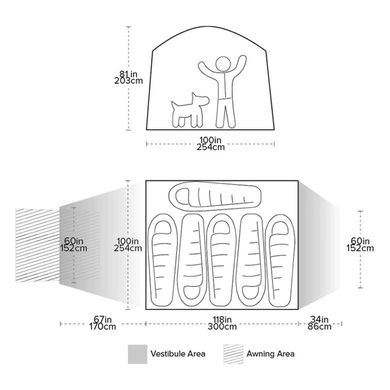 Намет Big Agnes Bunk House 6 (2022) orange/taupe