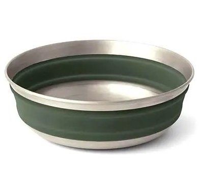 Миска складная Sea to Summit Detour Stainless Steel Collapsible Bowl, Laurel Wreath Green, L