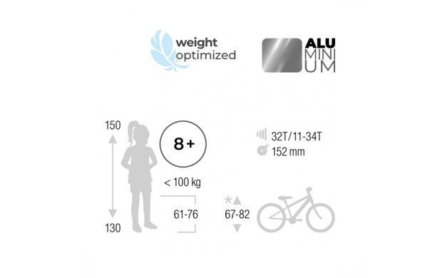 Велосипед Puky CYKE 24-8 ALU ACTIVE Berry Freewheel 4469, 8 років+