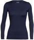 Термофутболка з довгим рукавом Icebreaker 200 Oasis LS Crewe WMN Midnight Navy XS