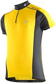Велосипедная футболка 4F желтая S