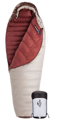 Спальный мешок с натуральным пухом Naturehike Snowbird NH20YD001, р-р L, коричневый 380 г