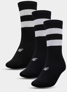 Шкарпетки 4F 3 пари полоси чорний, 43-46(р)