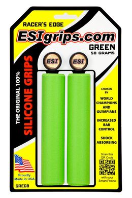 Грипсы ESI Racer's Edge Green (зеленые)