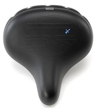 Сідло Selle Royal Premium DRIFTER, Royalgel, оббивка Strengtex, 270х245мм, 1160г, хромовані рейли та пружини, unisex, чорне 5111UDTC95301