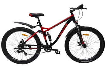Велосипед Cross 29*3" Apache 2024 Рама-18" black-red