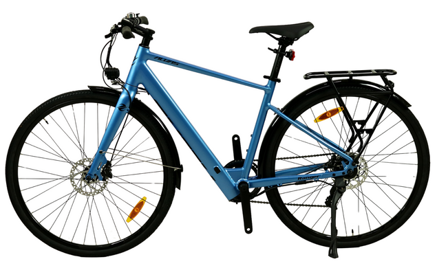 Велосипед Alvas 28" Ranger 840 blue, рама 17" зад мотор 36V/350W, батарея 36V 12.5A/H, SHIMANO 1*7 S