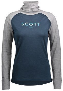 Термокофта Scott W DEFINED MERINO light grey melange/dark blue - XS