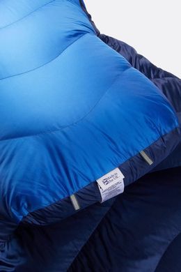 Спальний мішок Rab Neutrino 800 Regular, (-22&deg;C), 185 см - Left Zip, Nightfall Blue