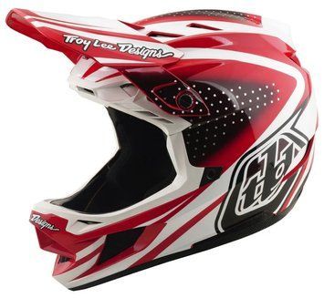 Шлем TLD D4 POLYACRYLITE HELMET; THE LINE [FIRE / WHITE] XL