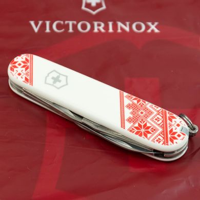 Нож складной Victorinox HUNTSMAN UKRAINE, Вышиванка,1.3713.7_T0051r