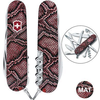 Ніж Victorinox Huntsman Design 91мм, 15 функц., Принт Шкіра пітона