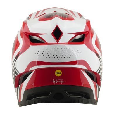 Шолом TLD D4 POLYACRYLITE HELMET; THE LINE [FIRE / WHITE] XL