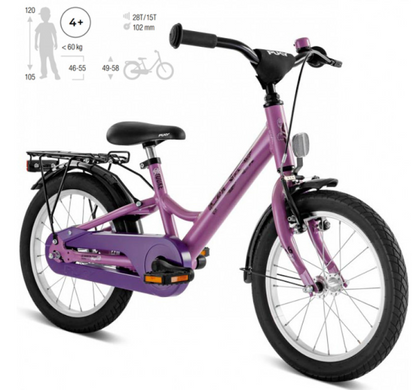 Велосипед Puky YOUKE 16 ALU Perky Purple 4239, 4 роки+