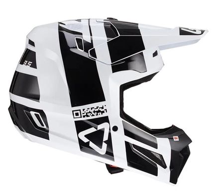 Шлем Leatt Helmet Moto 3.5 + Goggle, White, L