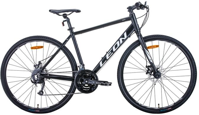 Велосипед 28" Leon HD-80 2020, черно-белый (м)