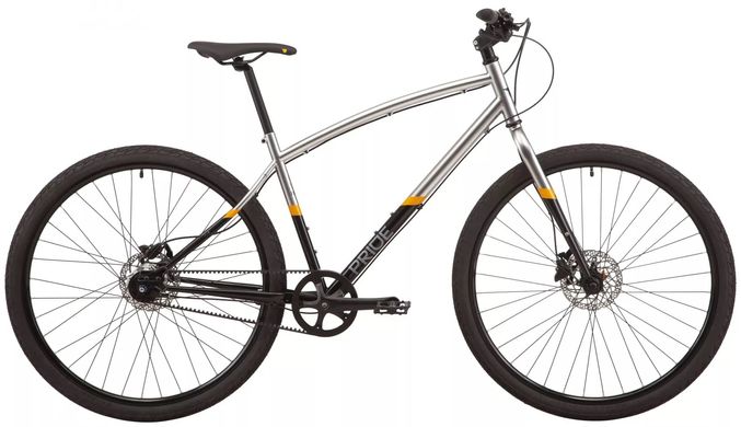 Велосипед 28" Pride ROCKSTEADY 8.3, рама M, 2022, черно-серый
