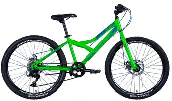 Велосипед ST 24" Discovery FLINT DD, з крилом Pl 2024 (зелений)