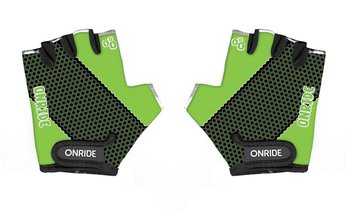 Велоперчатки Onride Gem черный-зеленый 11-12(р)