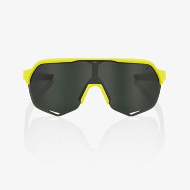 Очки Ride 100% S2 - Soft Tact Banana - Grey Green Lens, Colored Lens