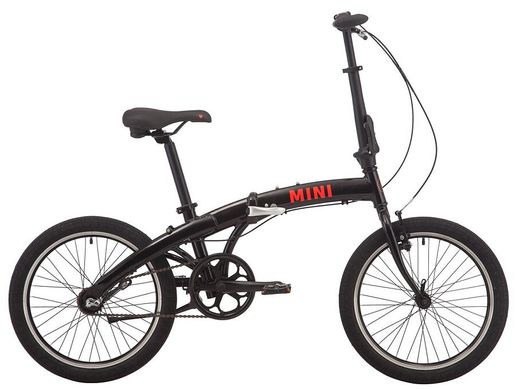 Велосипед 20" Pride MINI 3 черный/ярко-красный, 2020