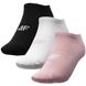 Шкарпетки 4F 3 пари чорний, білий, рожевий, жіночі 39-42(р) 1 з 3