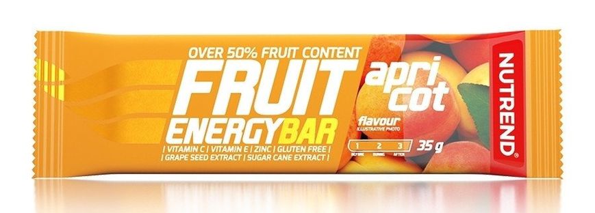 Спортивное питание NUTREND Fruit Energy Bar, 35 г, абрикос