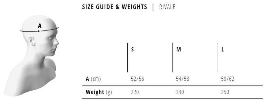 Шлем Met Rivale White/Matt Glossy 52-56 cm