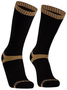 Носки водонепроницаемые Dexshell Hytherm Pro Socks, М (39-42), черные с коричневой полосой