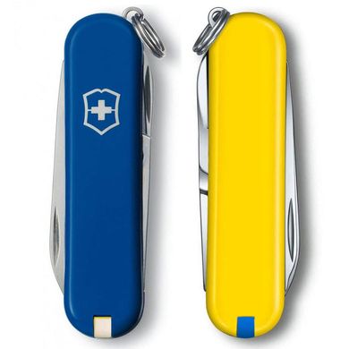 Нож складной Victorinox CLASSIC SD UKRAINE, сине-желтый, 0.6223.2.8